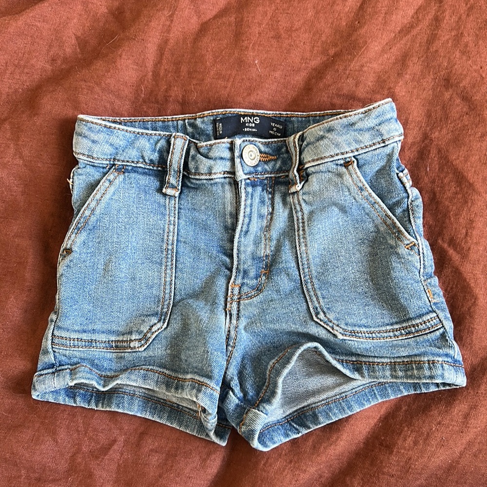 Retro Vibes Mango Kids Denim Shorts